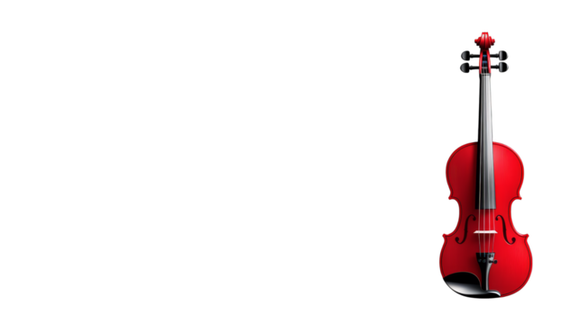 Elegant violin on vibrant green backdrop, a symphony of sound and harmony violin