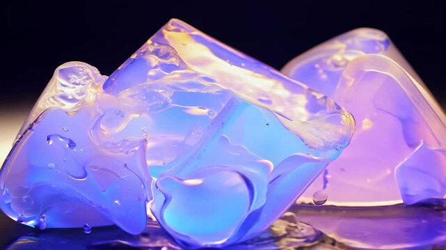 Glowing ice cubes create a magical atmosphere in any beverage setting.