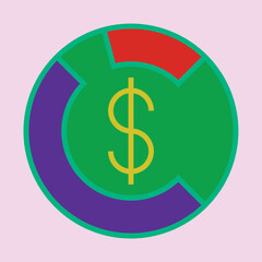 Asset Allocation icon Design