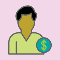 Financial Advisor icon Design