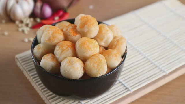 Delicious Crispy Cimol in a Bowl