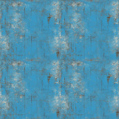 Fototapeta premium Seamless blue textured background with distressed and weathered appearance.