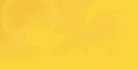 yellow abstract background with circle shapes and wavy line. vector illustration