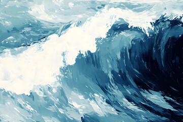 abstract blue wave