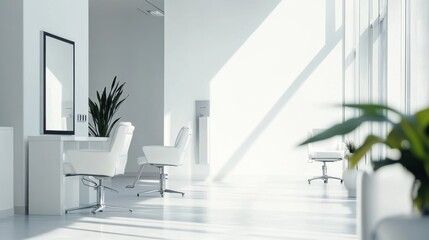 Hair restoration consultation in a minimalist clinic. Featuring rejuvenating treatments and advanced care