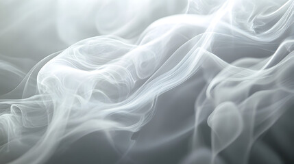 Obraz premium smoke rising in slow, smooth spirals, creating a gentle, fluid texture with soft highlights and shadows 