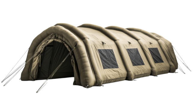 Portable inflatable tent designed for easy setup and outdoor use in various environments - Powered by Adobe