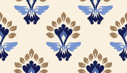 geometric ethnic vintage texture vector art design. textile fashion pattern line ikat seamless pattern and batik fabric texture asian background wallpaper geometry indian. Ethnic abstract ikat art .

