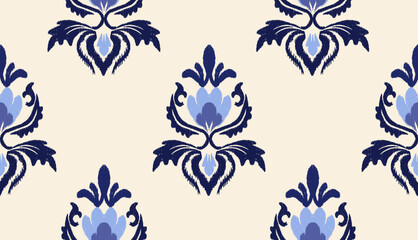 geometric ethnic vintage texture vector art design. textile fashion pattern line ikat seamless pattern and batik fabric texture asian background wallpaper geometry indian. Ethnic abstract ikat art .
