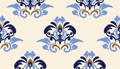 geometric ethnic vintage texture vector art design. textile fashion pattern line ikat seamless pattern and batik fabric texture asian background wallpaper geometry indian. Ethnic abstract ikat art .
