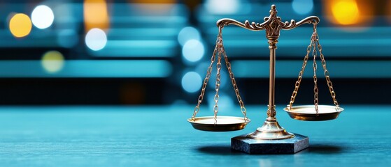 Scales of justice symbolize law restriction and control, highlighting the importance of balanced legal frameworks