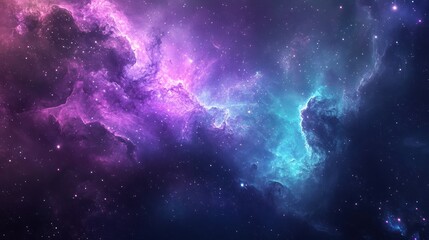 Fototapeta premium Cosmic Nebulae, vibrant colors, space background, for wallpaper use