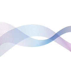 Fototapeta premium Abstract wave element for design. Stylized line art background. Vector illustration