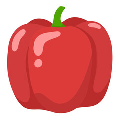 red paprica vector illustration