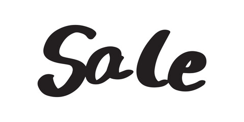「SALE」の手書き文字　ベクターイラスト