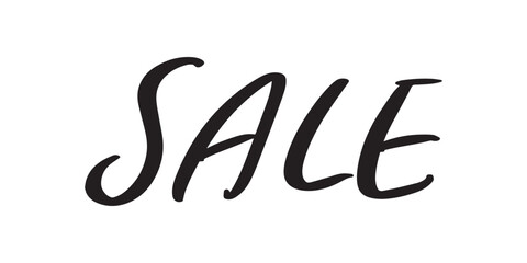 「SALE」の手書き文字　ベクターイラスト