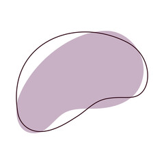 Abstract lavender blob shape icon
