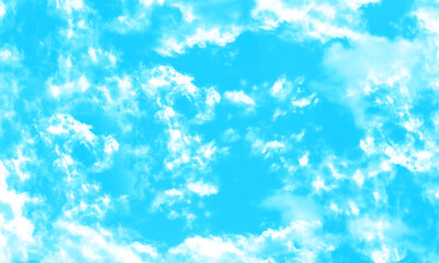 The blue sky and white clouds. Blue sky and clouds, may be used as background. Cloud in blue sky