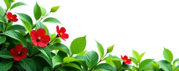 Carissa carandas foliage against a plain white background, garden, plant, foliage