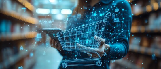 Fototapeta premium Ecommerce advancements through industry leaders insights