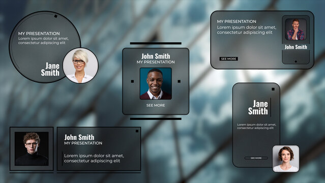 Opener Off A Person's Profile With A Blurred Glass Effect