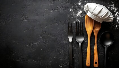 Chef's Tools on Dark Stone