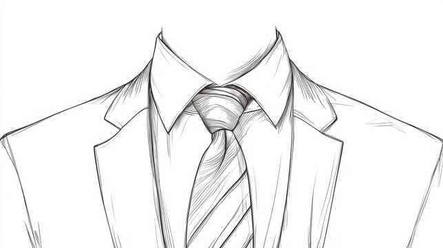 Elegant formal attire with striped tie and suit for business professionals