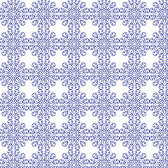 Cool teal floral mandala pattern with symmetry