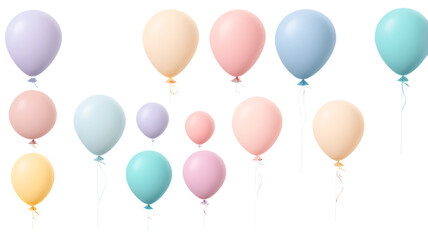 Obraz premium colorful balloons isolated on white
