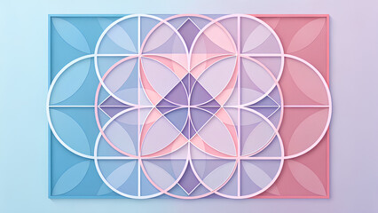 geometric abstract design translucent circles background