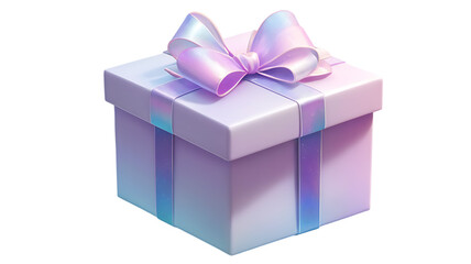 Fototapeta premium pink gift box with ribbon