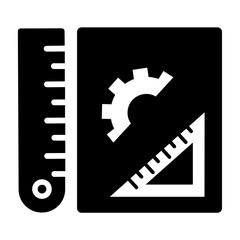 Architectural drawing project, design project, drafting or designing project icon