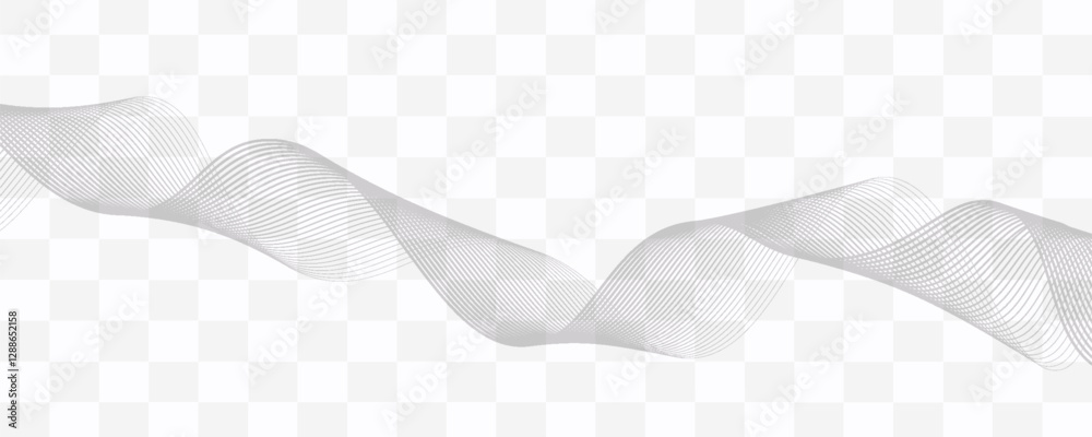 Wall mural abstract curved wavy lines tech futuristic motion background technology line stripe isolated science