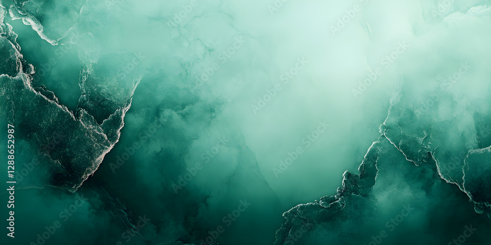 Canvas Prints background of green stone surface with cracks.