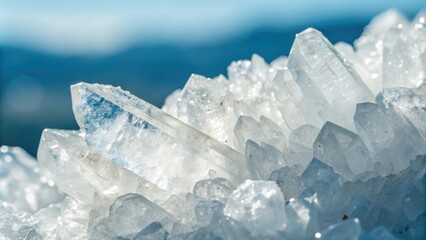 Crystal Background with Watercolor Texture, crystal arrangement, organic design, geometric pattern