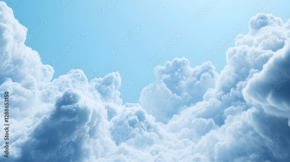 Canvas Prints a dense mass of clouds gathered in the sky.
