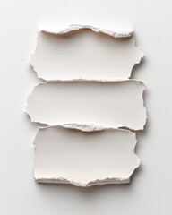 Torn paper texture with clean edges for creative design applications.