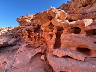 Natural stones in the Canyon in the Egyptian Park
