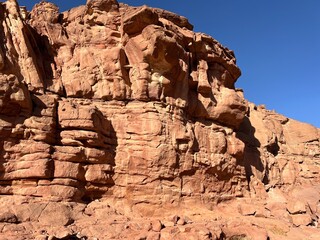 Natural stones in the Canyon in the Egyptian Park