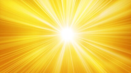 Obraz premium Brilliant yellow light burst with radiating energy and bright rays