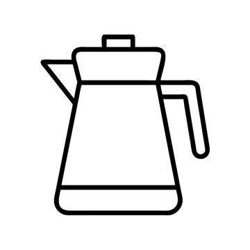 recommend clip art: coffee pot icon, coffee pot line art - simple line art of coffee pot, perfect for coffee pot logos and icons