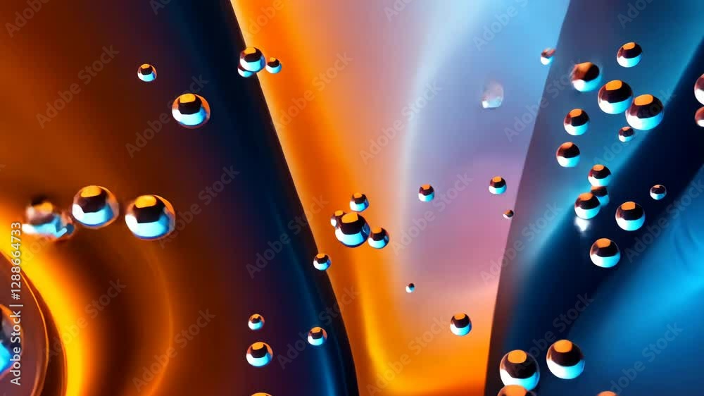 Aufkleber A colorful swirl of space with many planets and stars. The planets are in various sizes and are scattered throughout the image