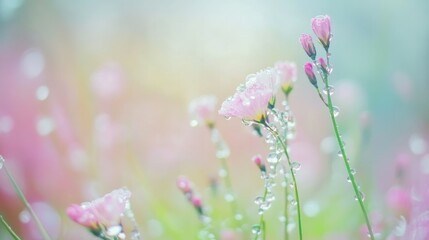 Elegant soft-focus background with pastel iridescence, creating a dreamy and artistic ambiance