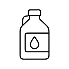 oil bottle icon, oil bottle line art - simple line art of oil bottle, perfect for oil bottle logos and icons