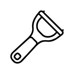 peeler icon, peeler line art - simple line art of peeler, perfect for peeler logos and icons