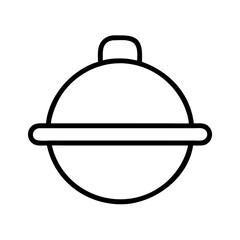 pot lid icon, pot lid line art - simple line art of pot lid, perfect for pot lid logos and icons