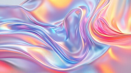 Naklejka premium Gradient pastel background with a soft iridescent sheen, evoking a tranquil and modern feel