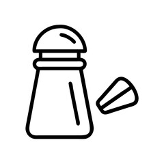 salt icon, salt line art - simple line art of salt, perfect for salt logos and icons