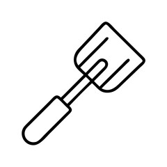 spatula icon, spatula line art - simple line art of spatula, perfect for spatula logos and icons