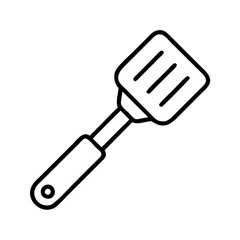 spatula icon, spatula line art - simple line art of spatula, perfect for spatula logos and icons